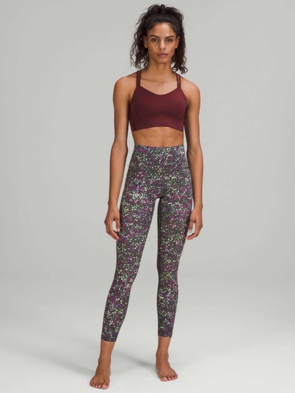 Lululemon Wunder Under HR Tight 25” Legging Sz 2 Boho Athletic Pilates Workout